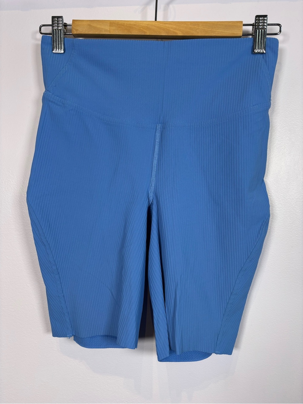lululemon athletica Base Pace Ribbed High-Waist 8” Bike Shorts in Blue Size 6